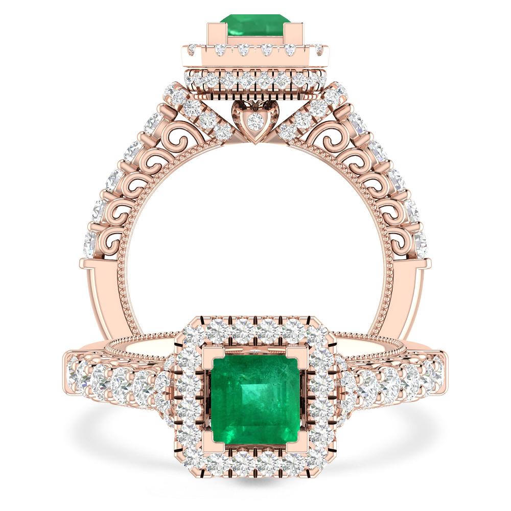 Rose Gold - Emerald