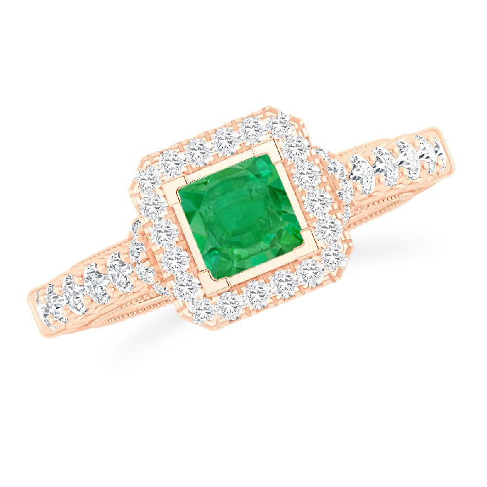 Rose Gold - Emerald