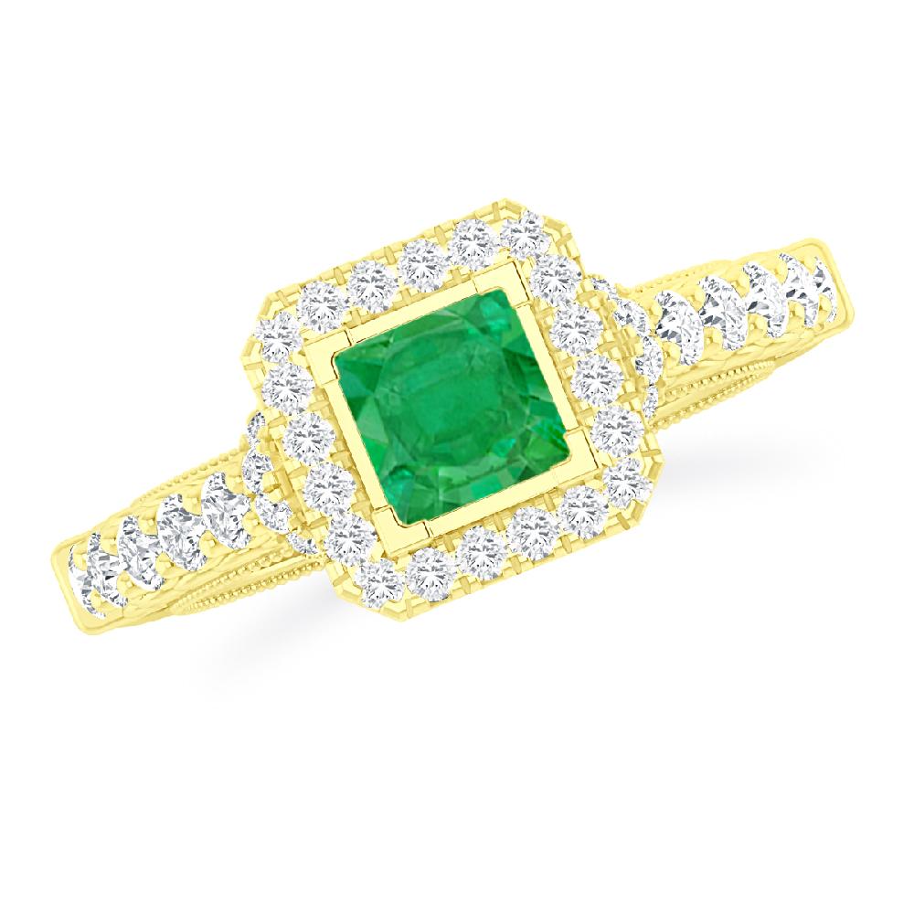 Yellow Gold - Emerald