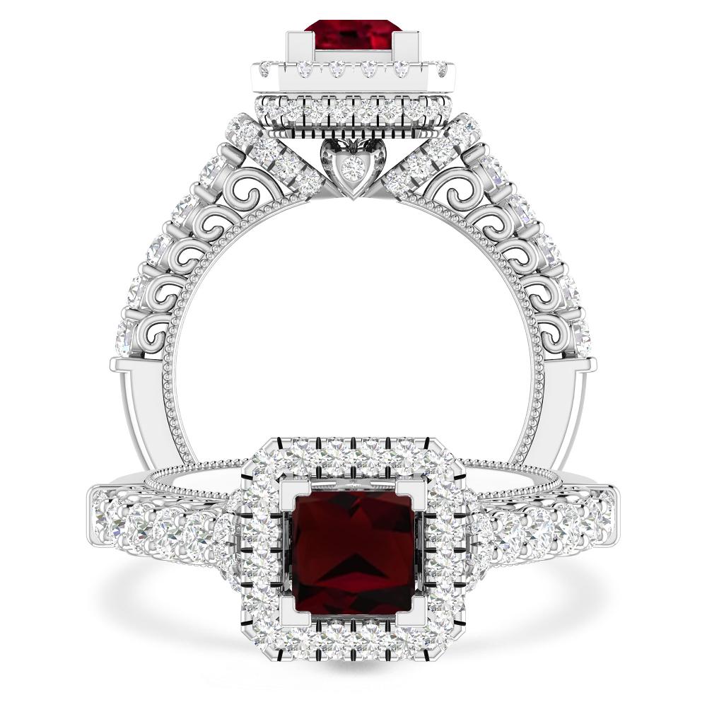 White Gold - Garnet