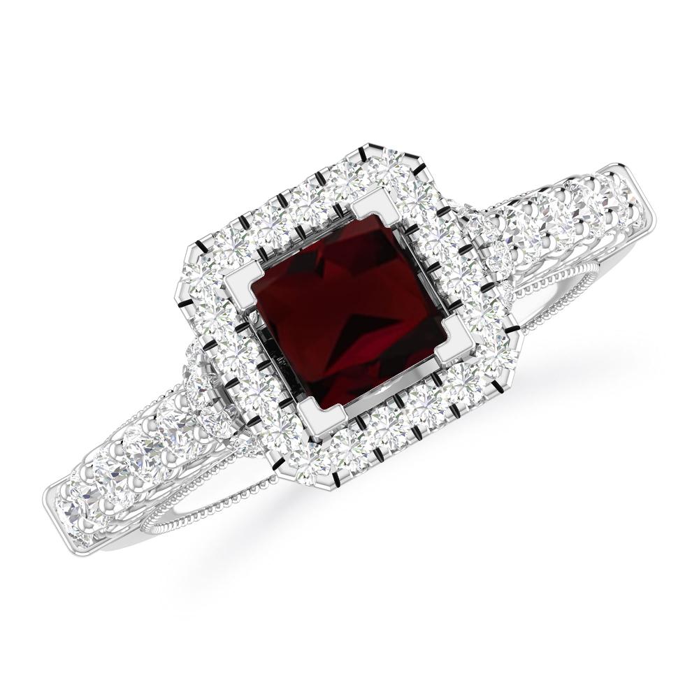 White Gold - Garnet