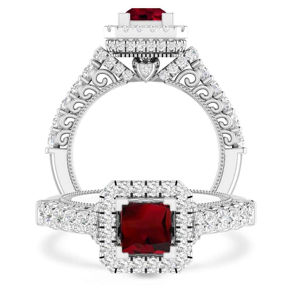 White Gold - Garnet