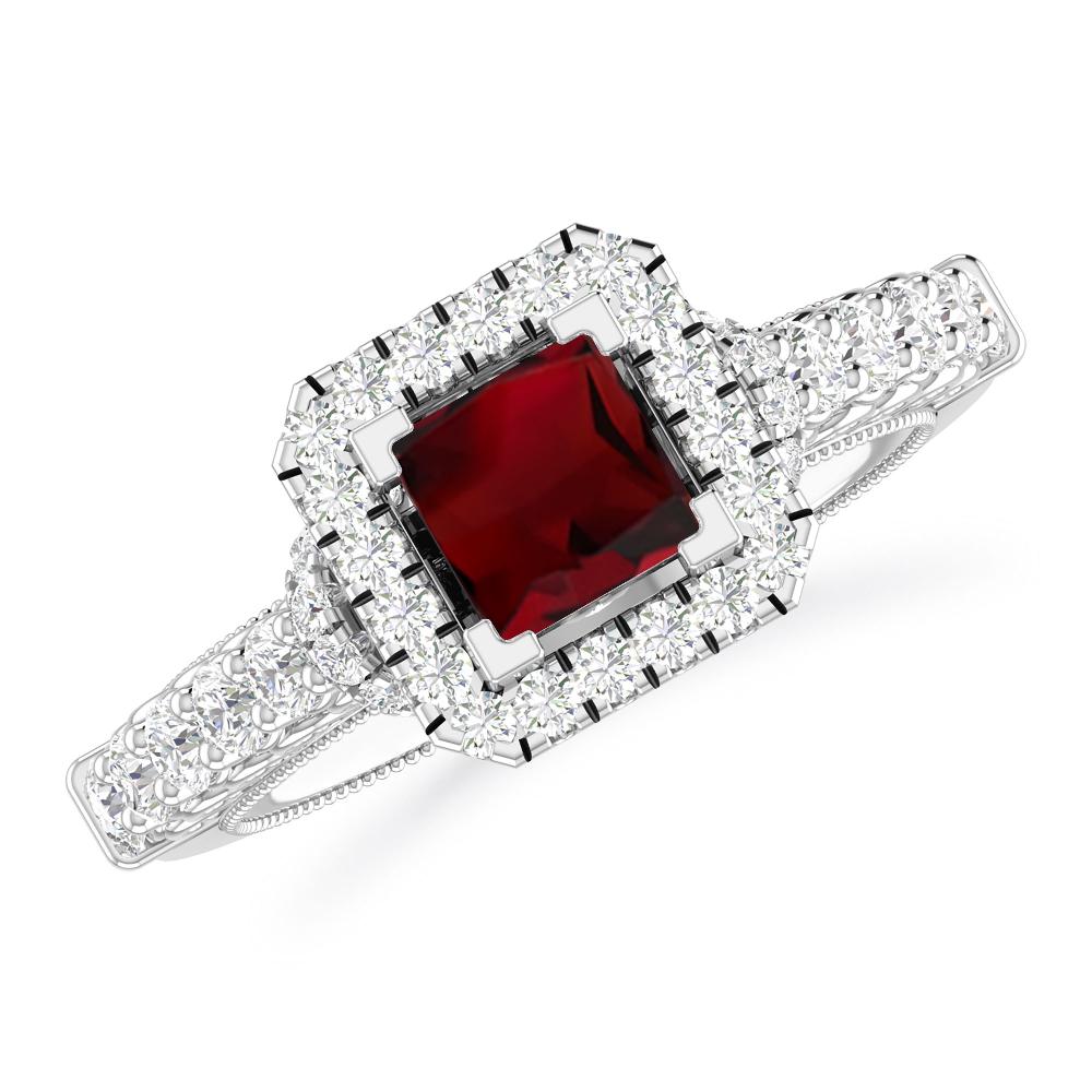 White Gold - Garnet