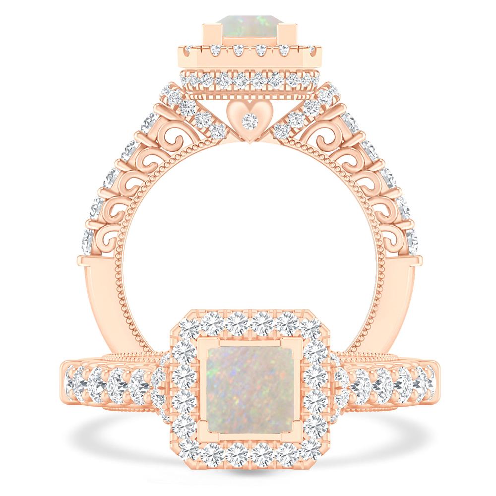 Rose Gold - Opal