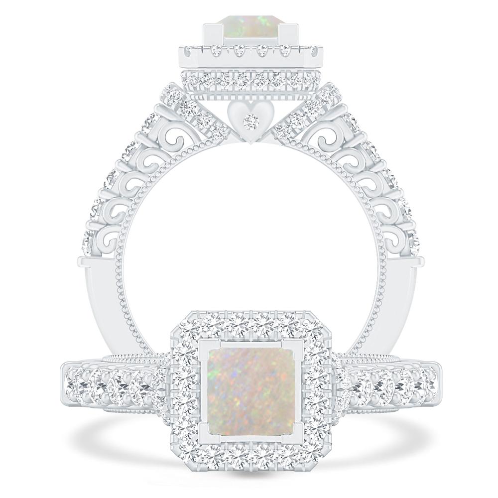 White Gold - Opal