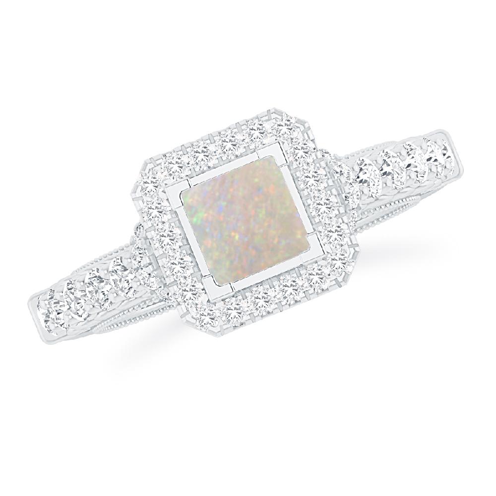 White Gold - Opal