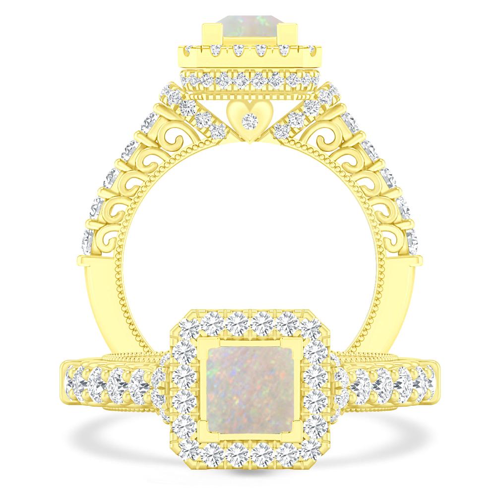 Yellow Gold - Opal