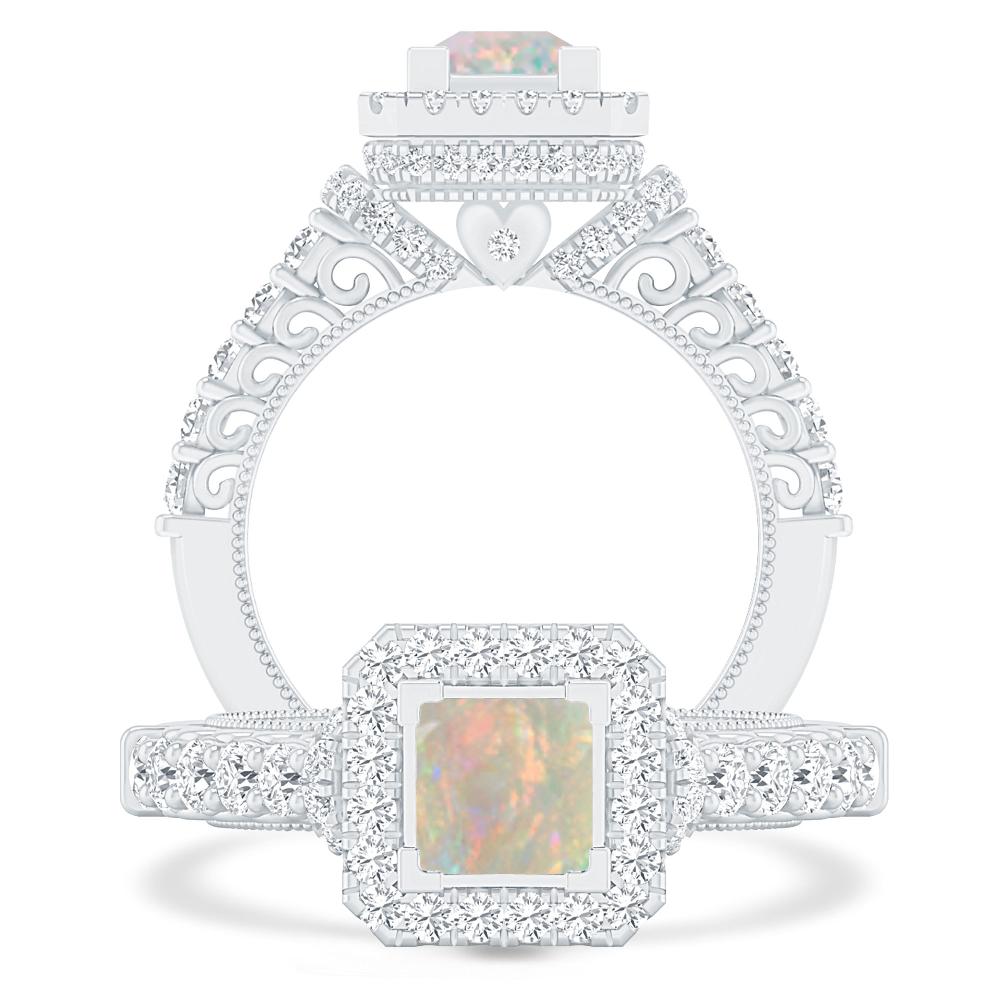 White Gold - Opal