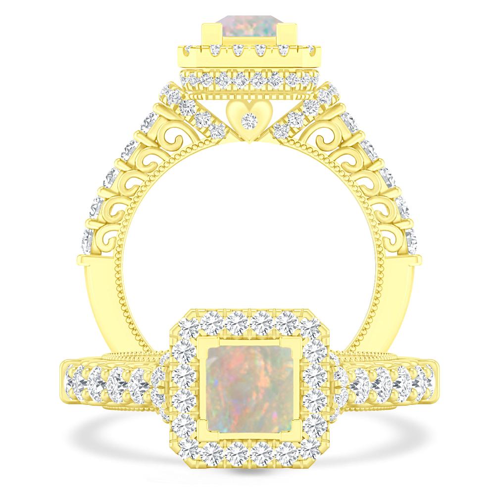 Yellow Gold - Opal