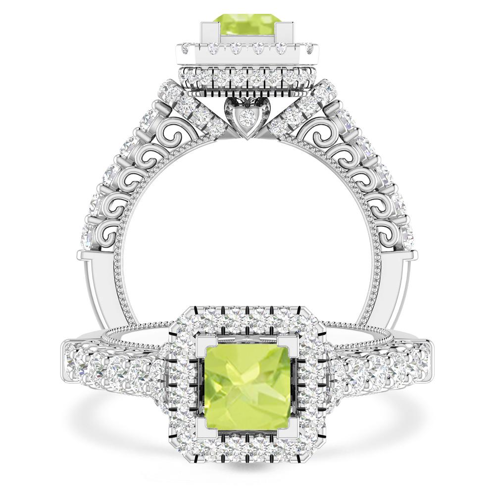 White Gold - Peridot