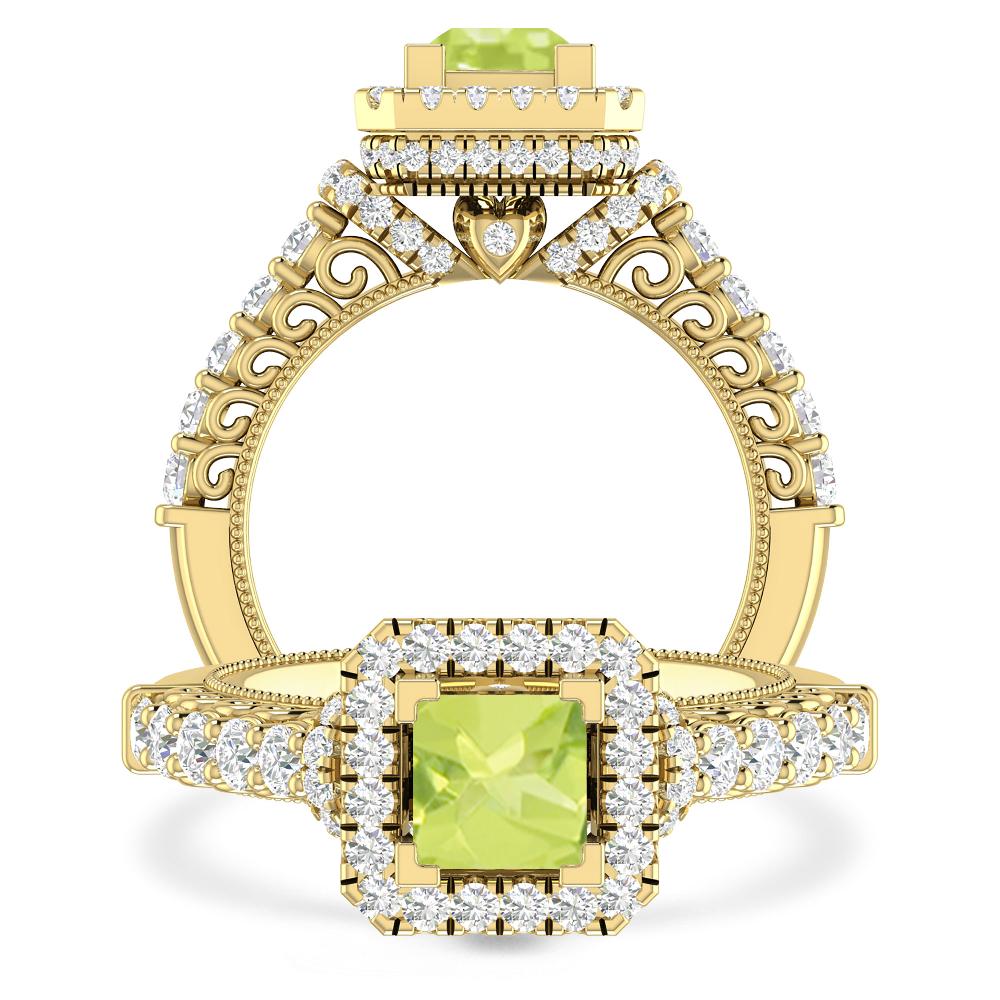 Yellow Gold - Peridot