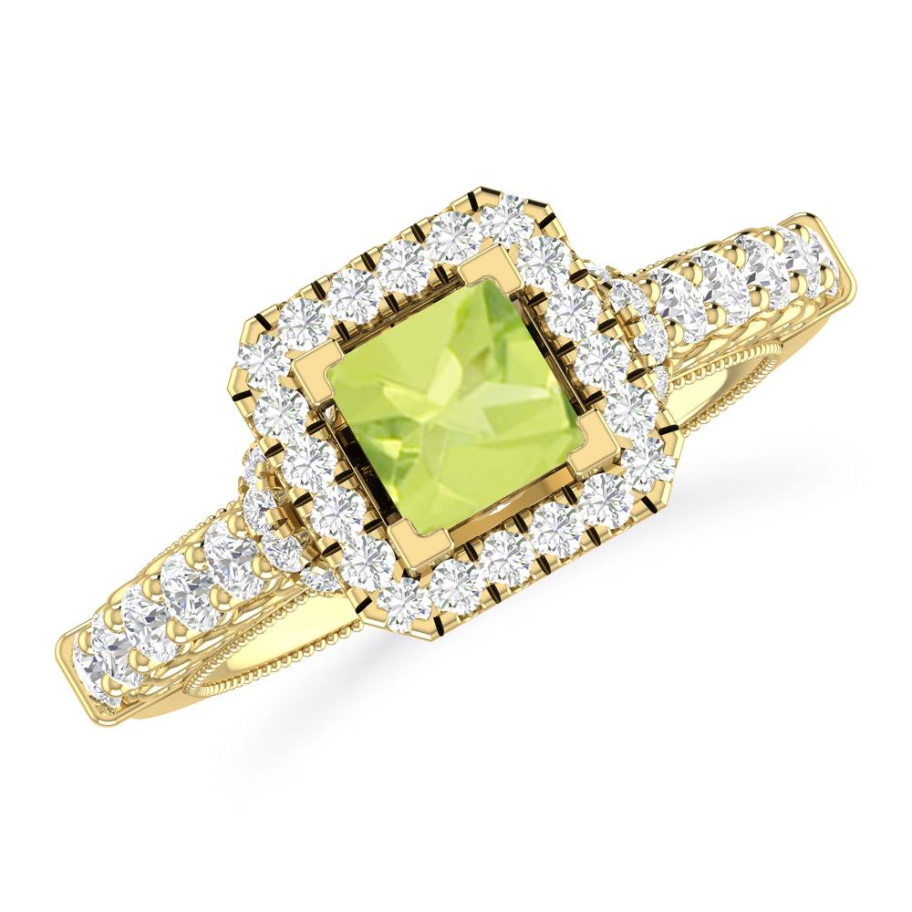 Yellow Gold - Peridot