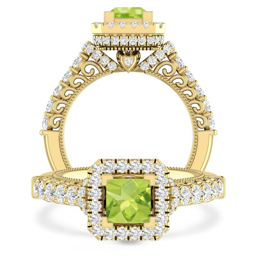 Yellow Gold - Peridot