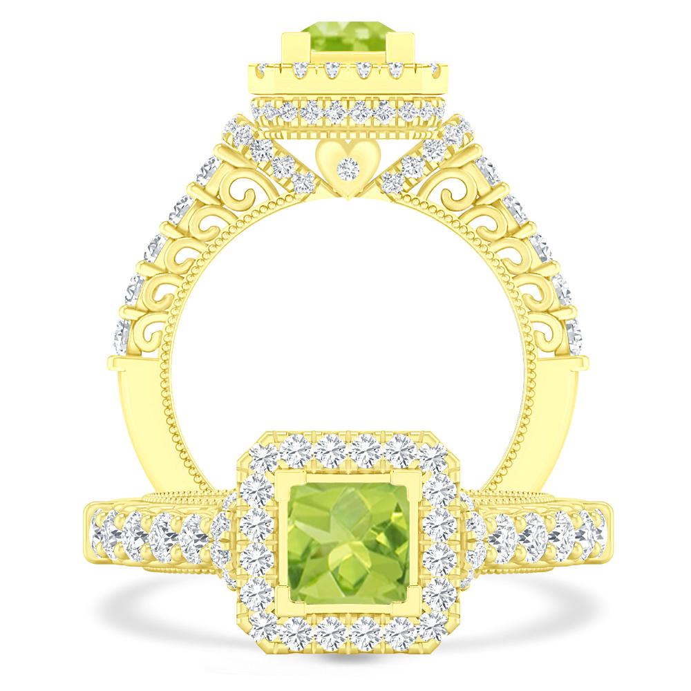 Yellow Gold - Peridot