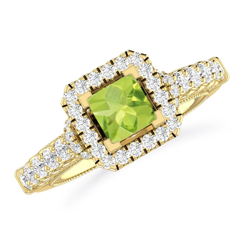 Yellow Gold - Peridot