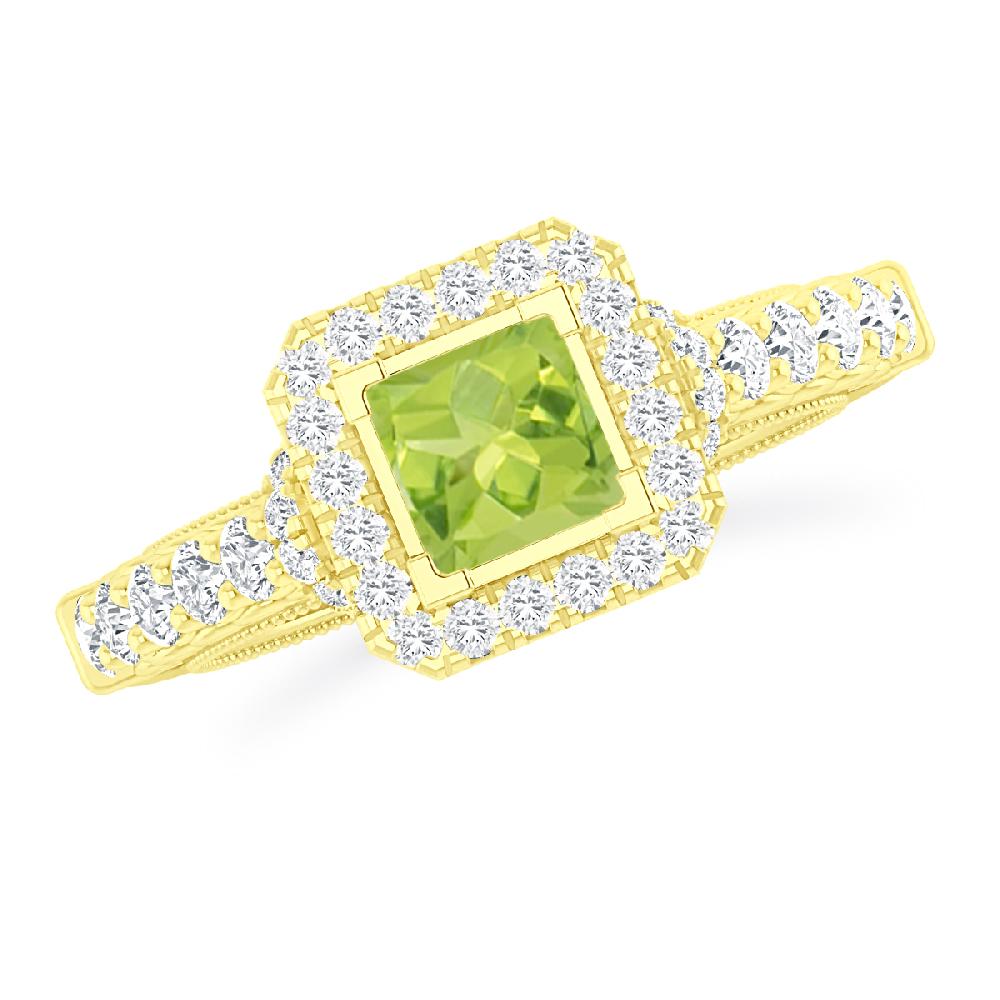 Yellow Gold - Peridot