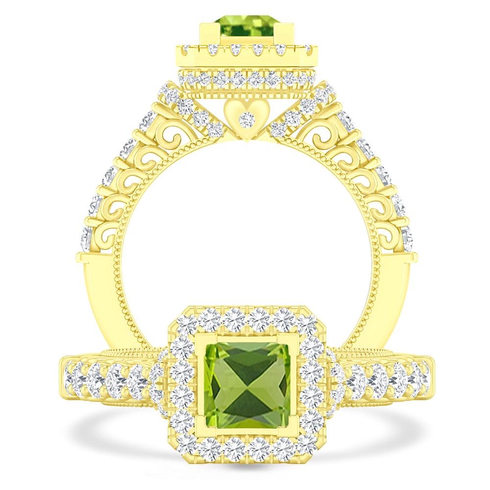 Yellow Gold - Peridot
