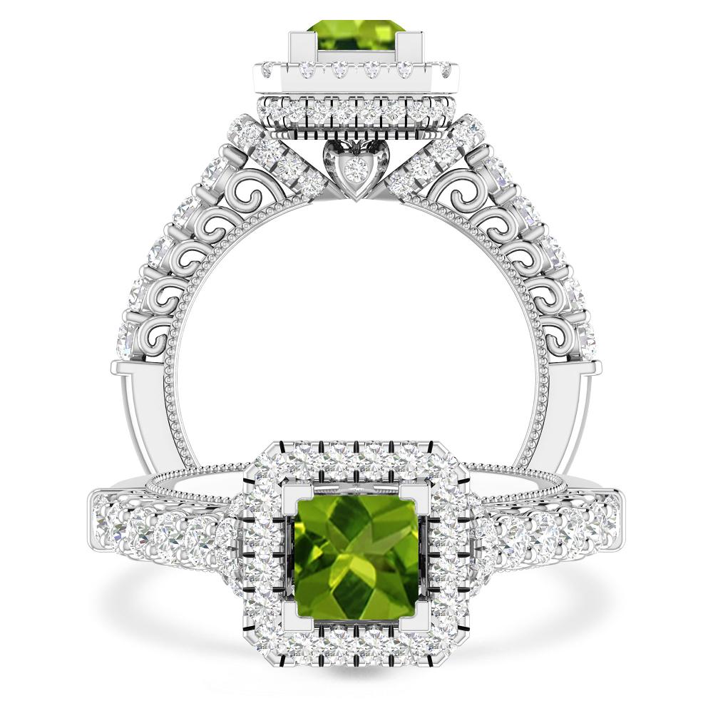 White Gold - Peridot