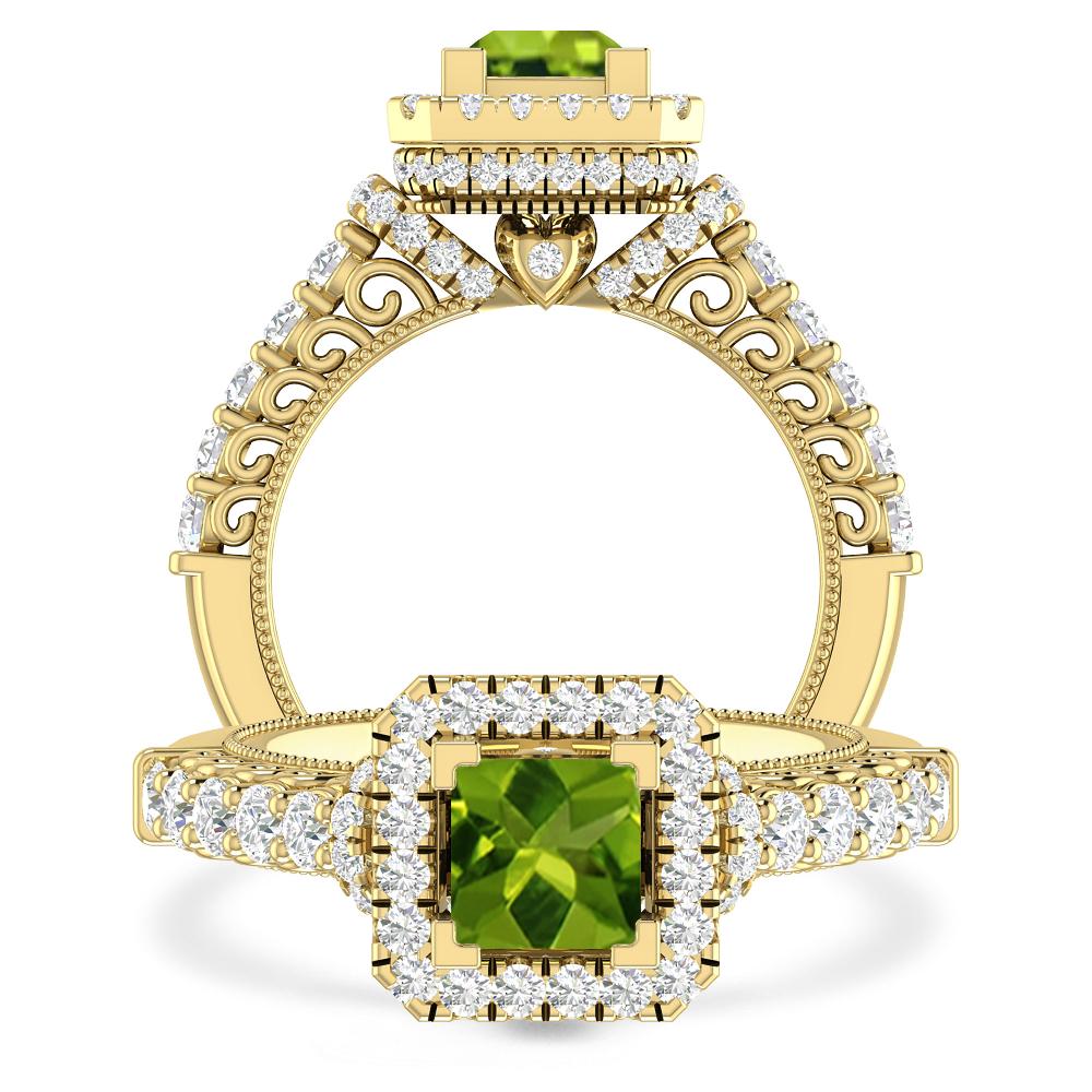 Yellow Gold - Peridot