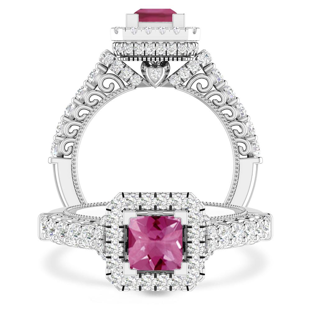 White Gold - Pink Tourmaline