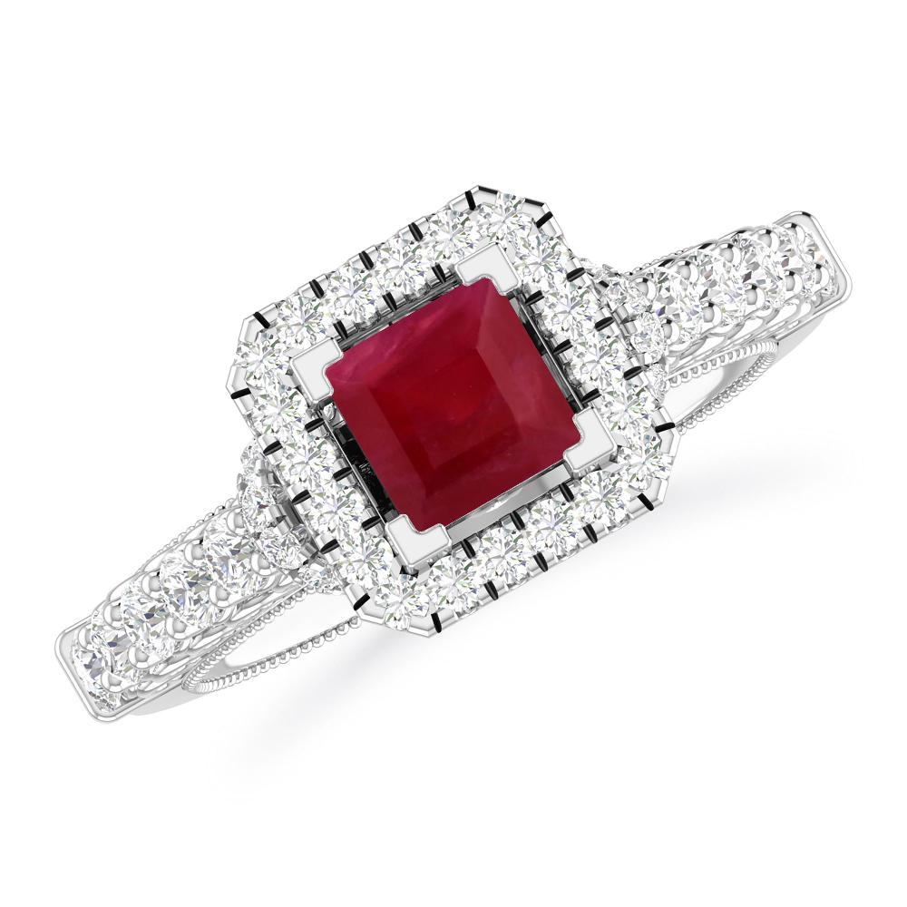 White Gold - Ruby