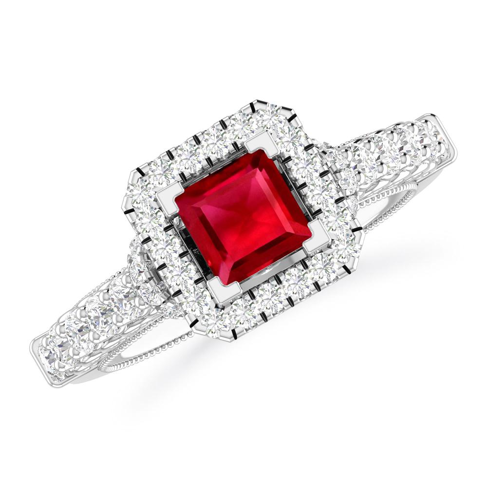 White Gold - Ruby