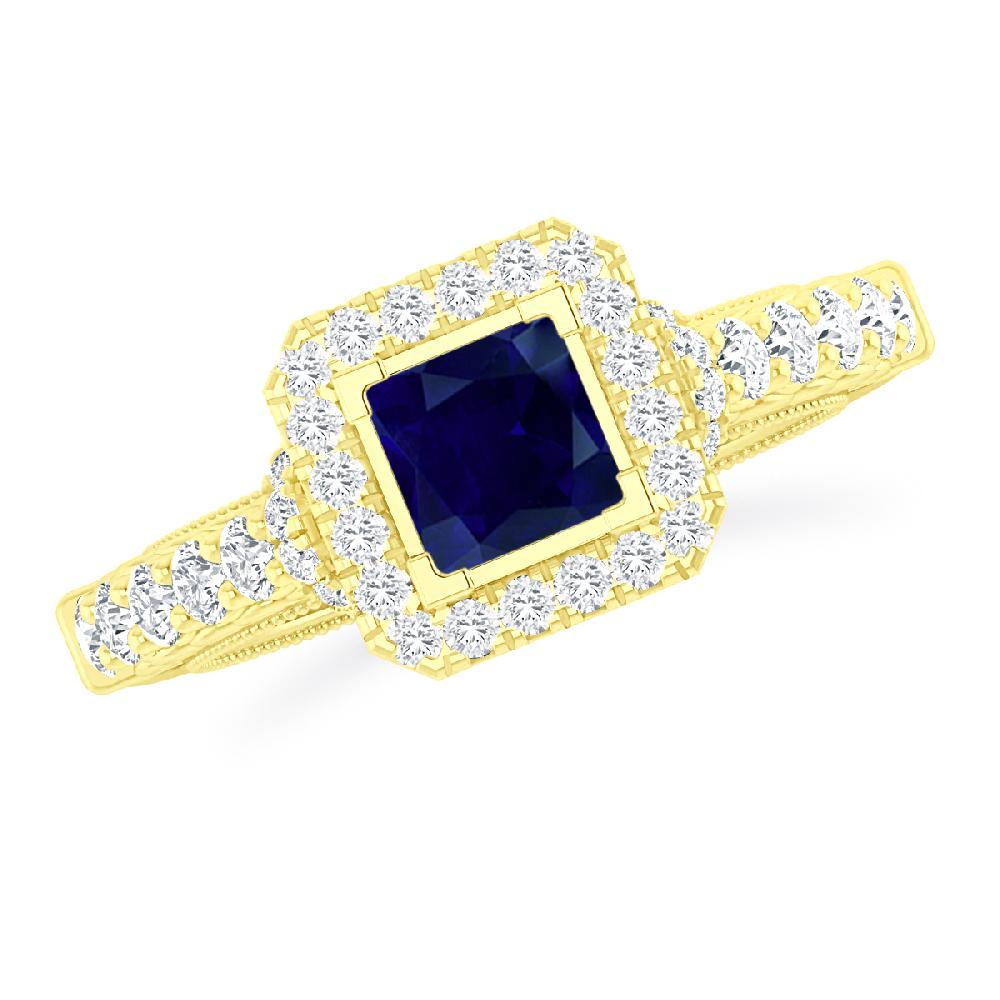 Yellow Gold - Sapphire