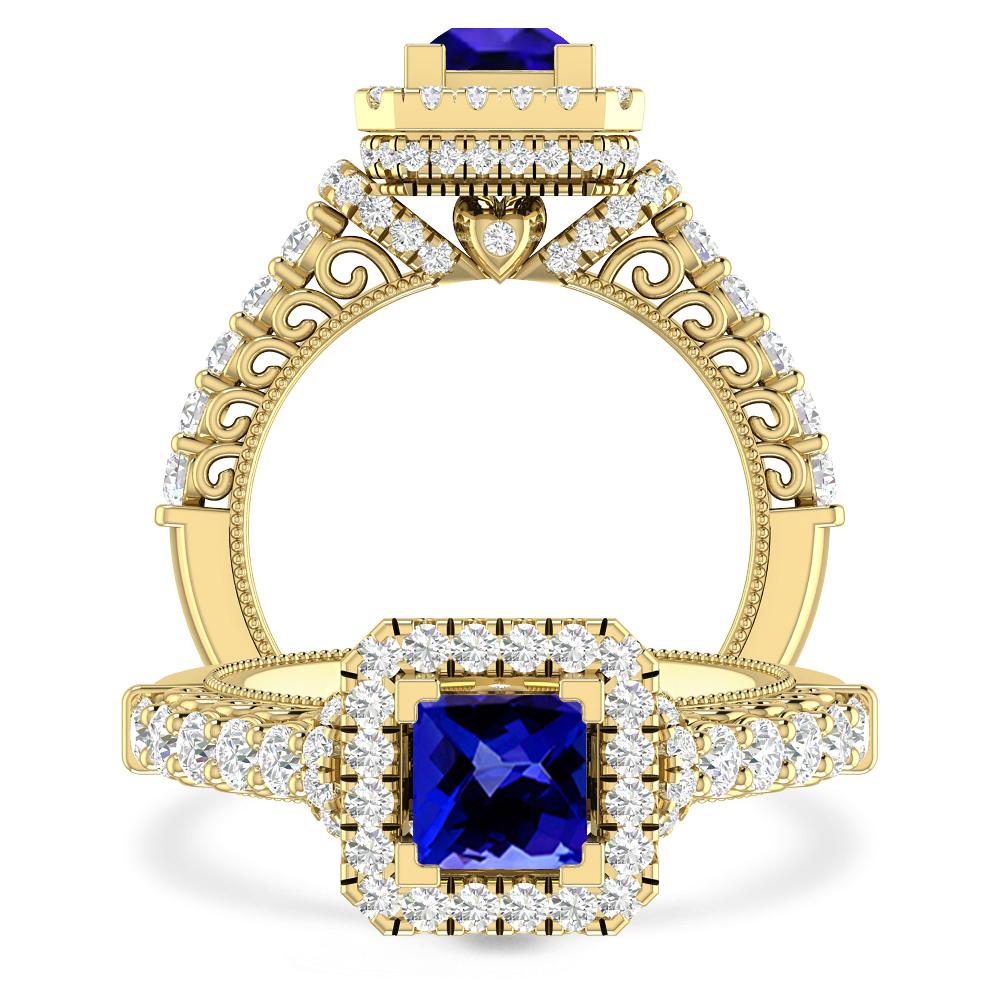 Yellow Gold - Tanzanite