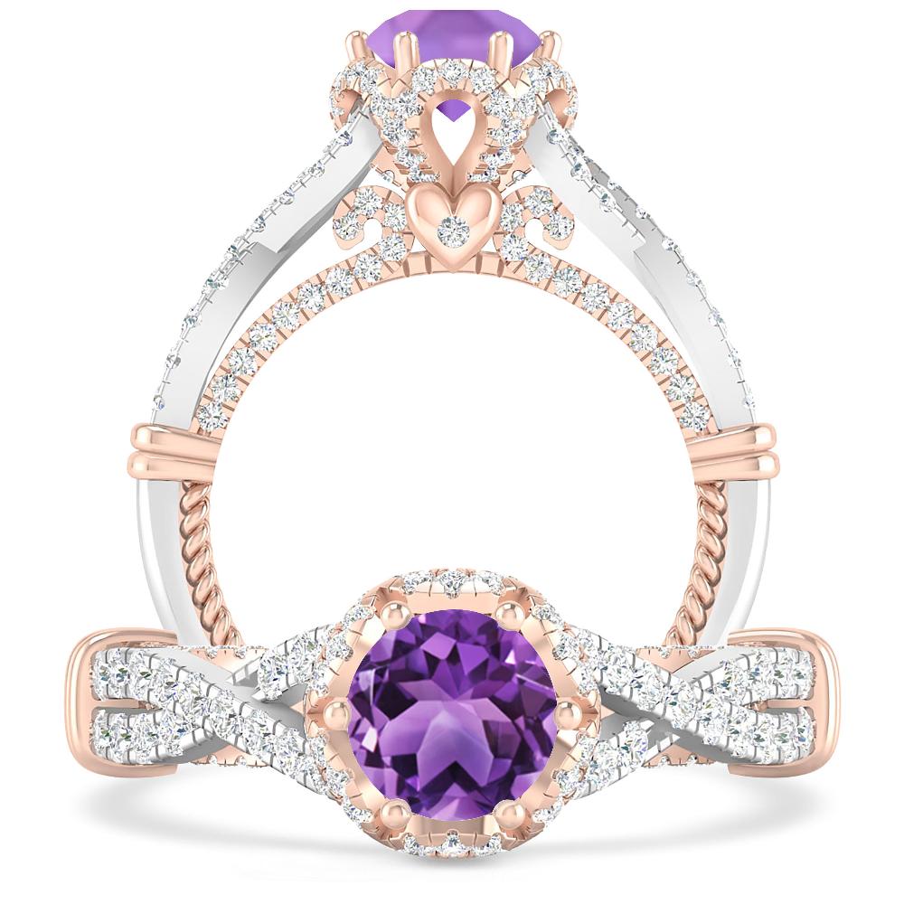 White Gold - Amethyst