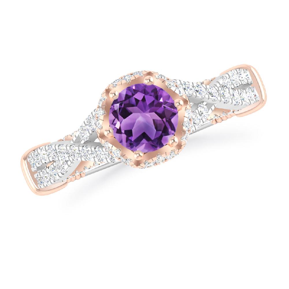 White Gold - Amethyst