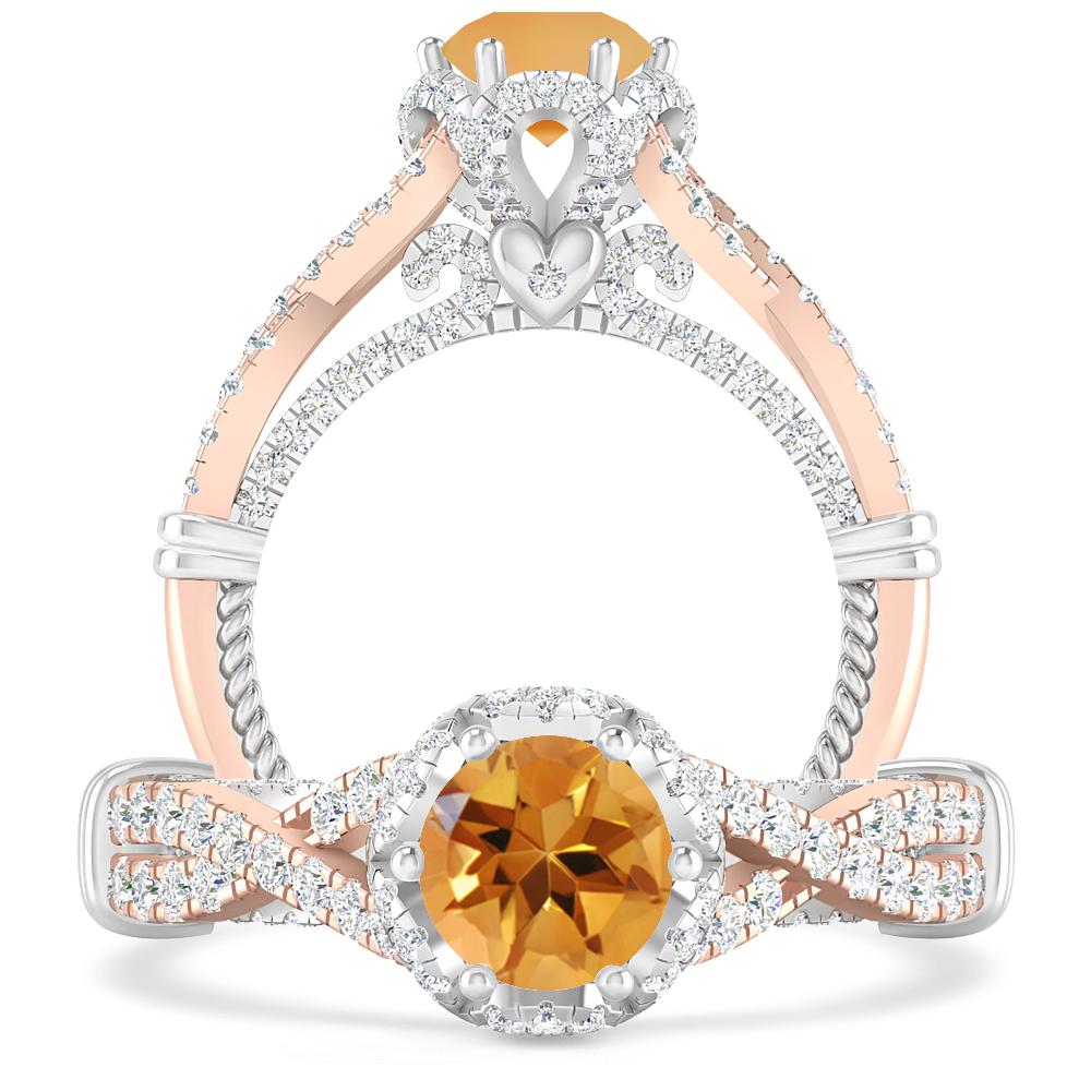 Rose Gold - Citrine