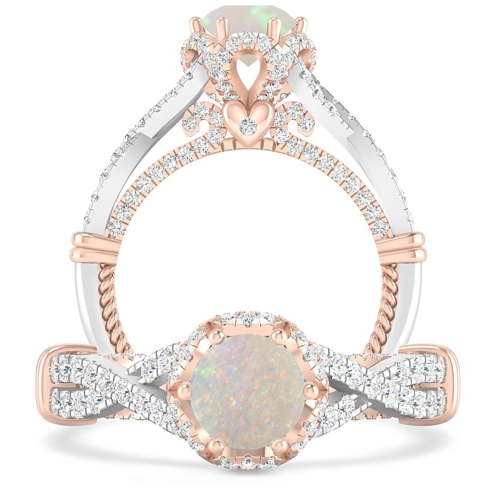 White Gold - Opal