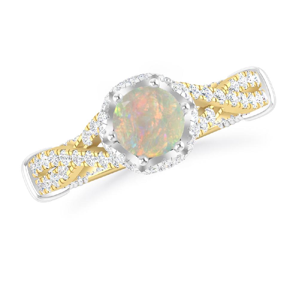 Yellow Gold - Opal