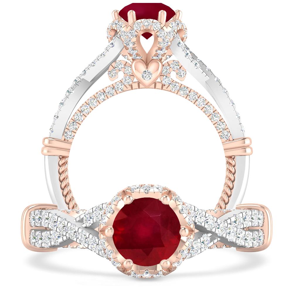 White Gold - Ruby