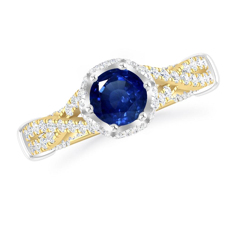 Yellow Gold - Sapphire