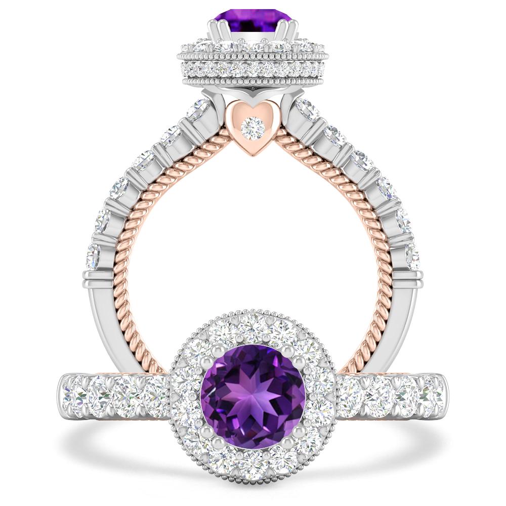 White Gold - Amethyst