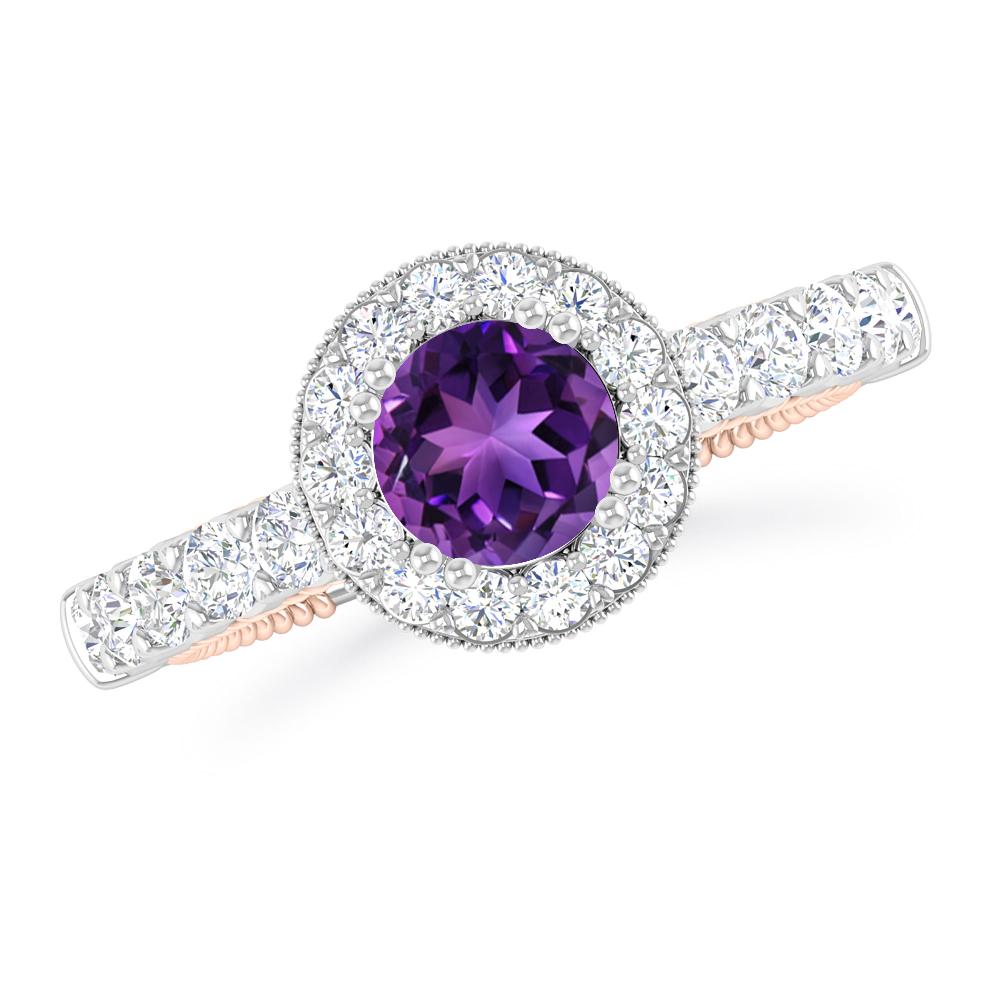 White Gold - Amethyst