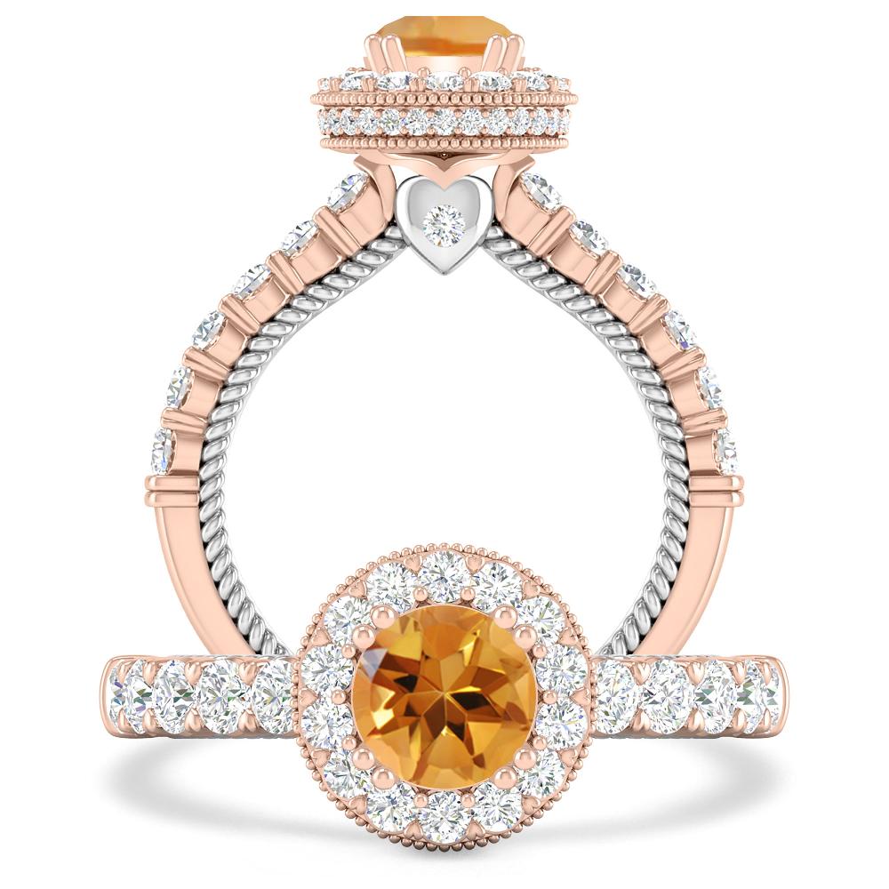 Rose Gold - Citrine