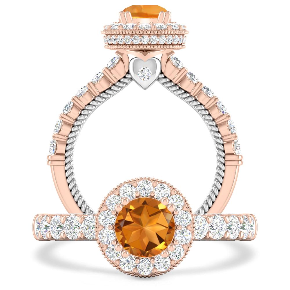 Rose Gold - Citrine