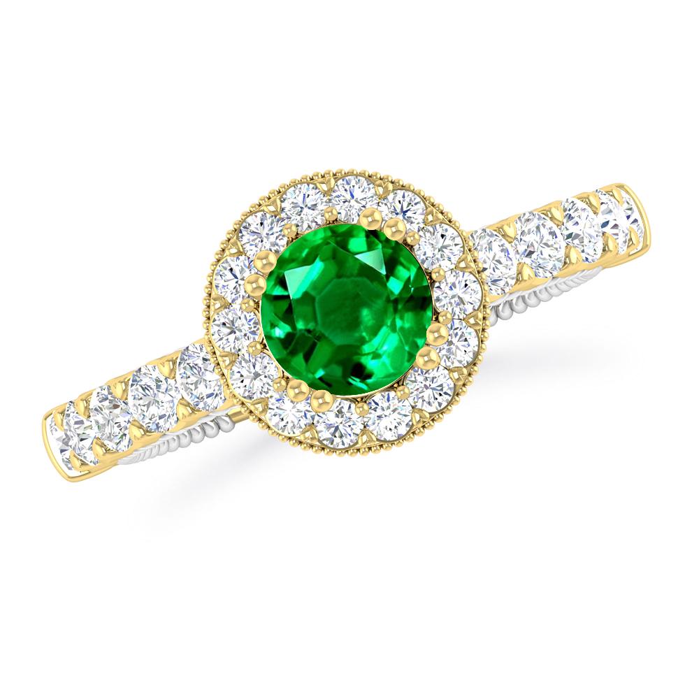 Yellow Gold - Emerald