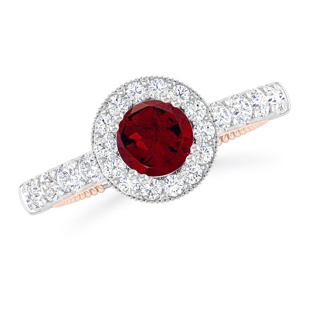 White Gold - Garnet