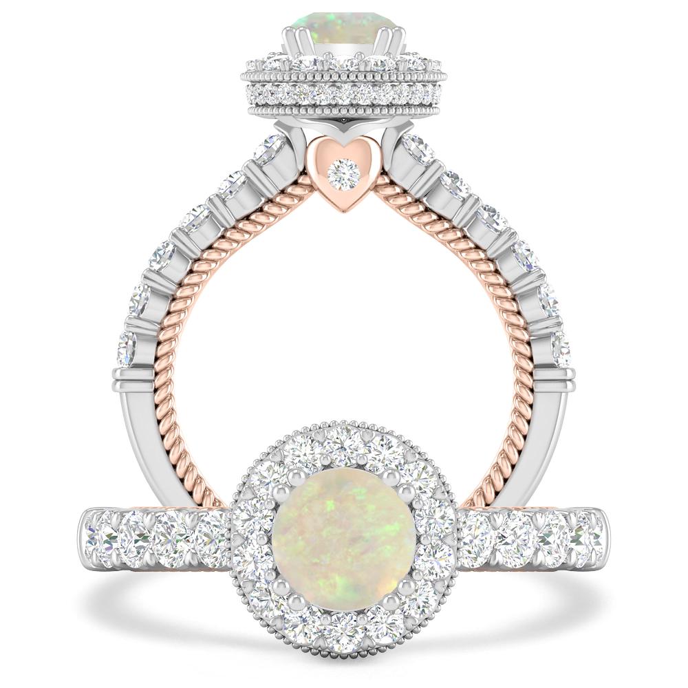 White Gold - Opal