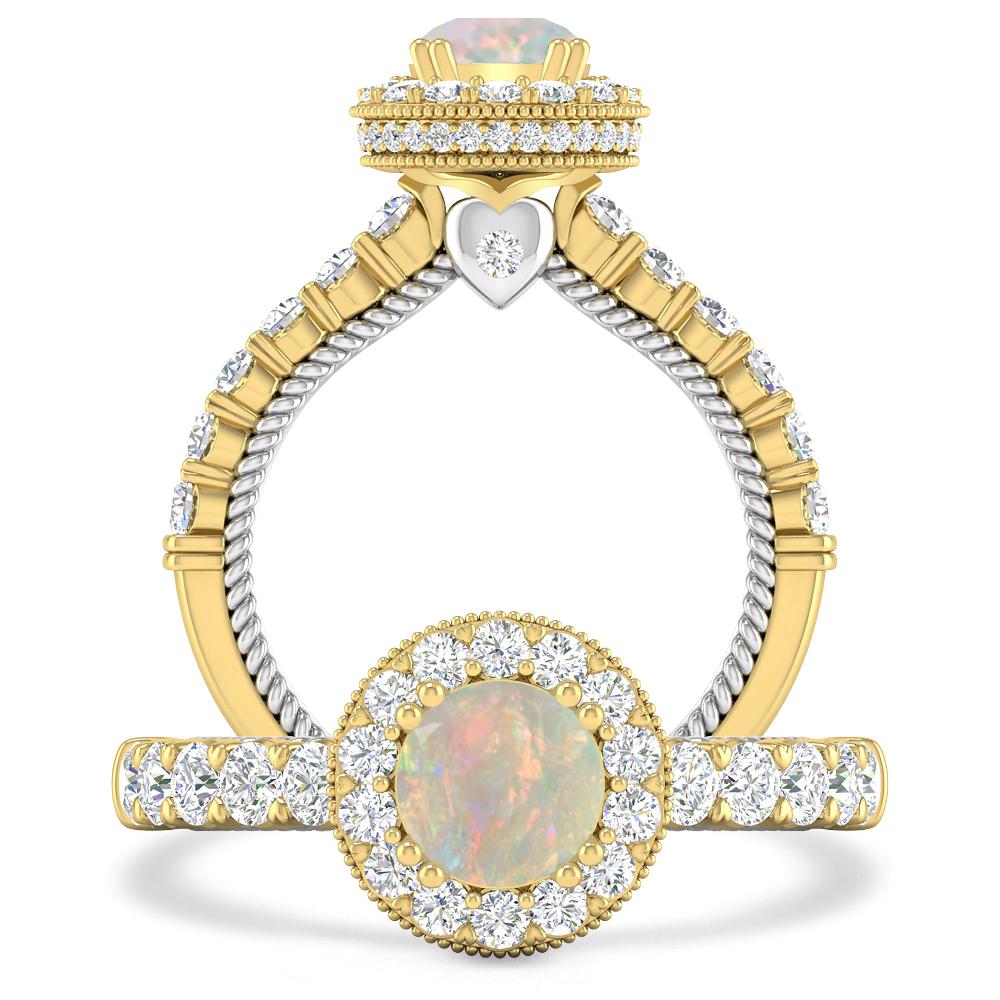 Yellow Gold - Opal