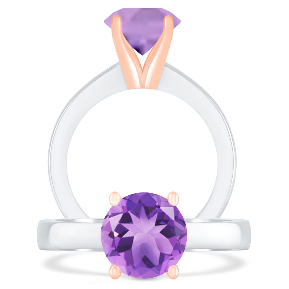 White Gold - Amethyst