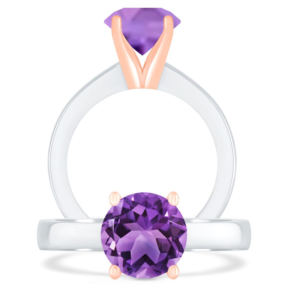 White Gold - Amethyst