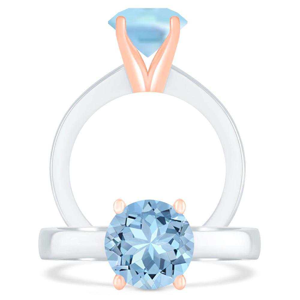 White Gold - Aquamarine