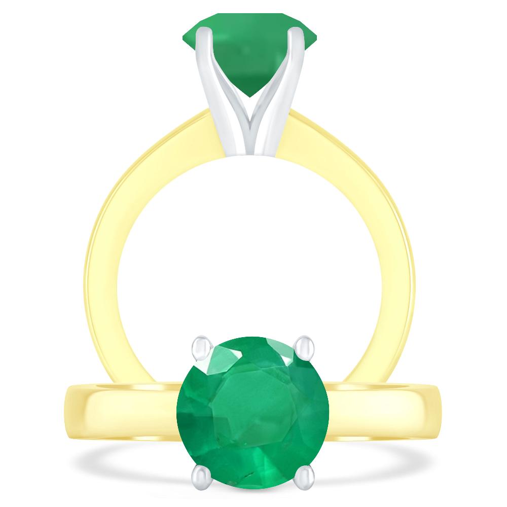 Yellow Gold - Emerald