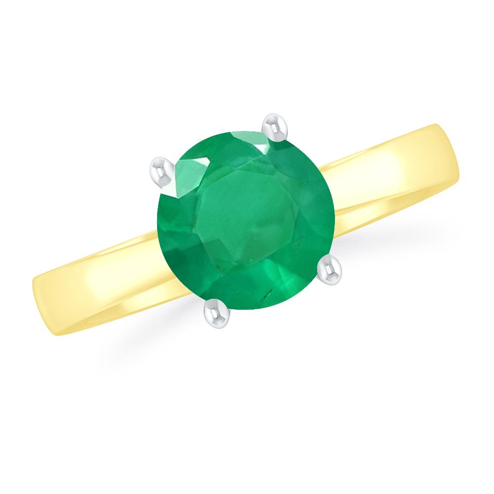 Yellow Gold - Emerald