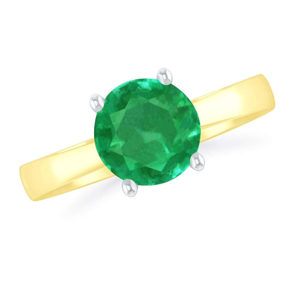 Yellow Gold - Emerald