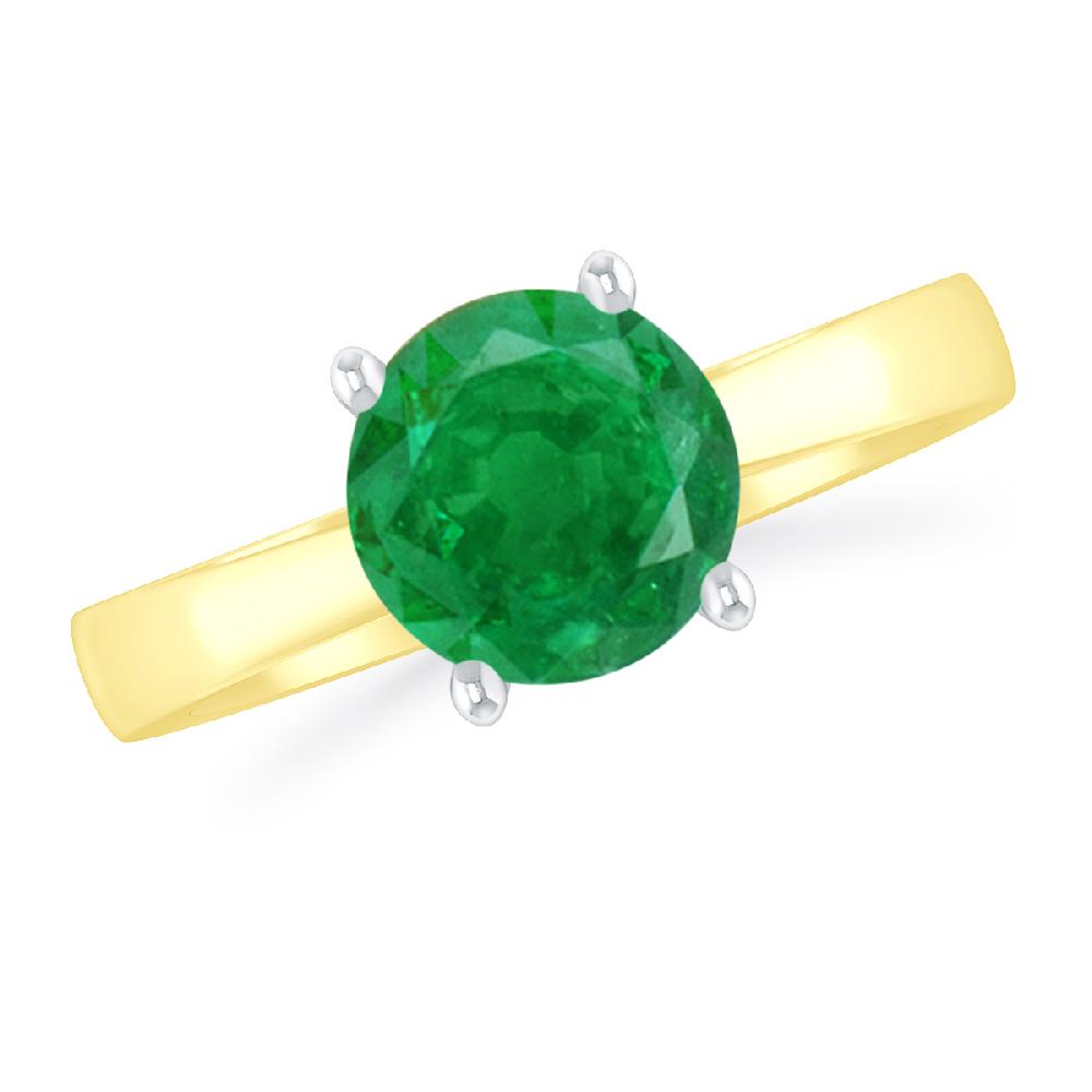 Yellow Gold - Emerald
